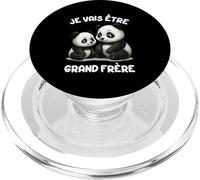Je Vais Être Grand Frère Panda Annonce De Grossesse Bébé PopSockets PopGrip pour MagSafe
