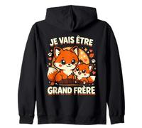 Je Vais Être Grand Frère Renard Cadeau Annonce Grossesse Sweat à Capuche