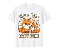 Je Vais Être Grand Frère Renard Cadeau Annonce Grossesse T-Shirt