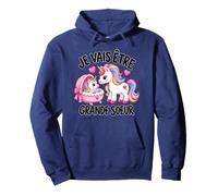 Je Vais Être Grande Soeur Licorne Annonce Grossesse Cadeau Sweat à Capuche