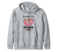 Je Vais être Maman 2026 Maman Future Mère Sweat à Capuche