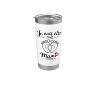 Je vais être Mamie 2026 Annonce Grossesse Cadeau Gobelet isotherme en acier inoxydable double paroi
