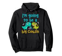 Je Vais être Un Grand Cousin Funny Dino Lovers Cousin Crew Sweat à Capuche