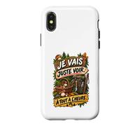 Je Vais Juste Voir À Tout À L’Heure Humour Cueilleur Coque pour iPhone X/XS