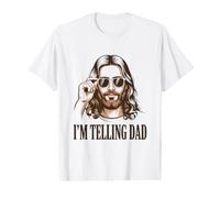 Je Vais Le dire à Papa ! Église chrétienne drôle de Pun Jesus Christ T-Shirt Graphique avec Valeur