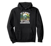 Je Vais me Disputer la Grenouille Sauvage de Mes Petits-Enfants Sweat à Capuche