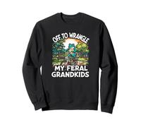 Je Vais me Disputer la Grenouille Sauvage de Mes Petits-Enfants Sweatshirt