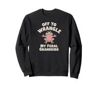 Je Vais me Disputer la Grenouille Sauvage de Mes Petits-Enfants Sweatshirt