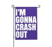 Je Vais M'Écraser (Mème Drôle) Drapeaux Durable Drapeau De Cour Suspendre Drapeaux De Jardin Pour Vacances Chambres Plage 30X45cm