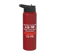 Je vais peindre une maison avec un coton-tige avant de m'inquiéter de savoir pourquoi Stainless Steel Insulated Water Bottle