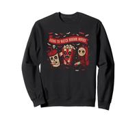 Je Vais Regarder des Films d'horreur, Une collation effrayante et des Costumes d'halloween Sweatshirt