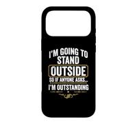 Je Vais Rester Dehors, Donc si Quelqu'un me Demande, Je suis Exceptionnel Coque pour iPhone 17 Pro Max