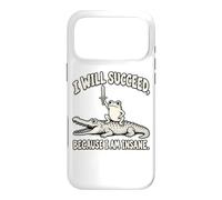 Je Vais RÉUSSIR, Car Je suis Fou - Humour de Grenouille Coque pour iPhone 17 Pro Max