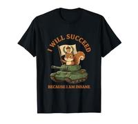 Je Vais réussir Funny Squirrel Tank Delusional Confidence T-Shirt