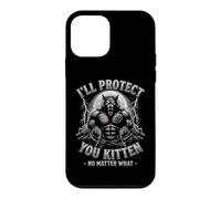 Je Vais Te protéger Kitten - Fun Saying Wolf Meme Guys Cool Men Coque pour iPhone 12 Mini