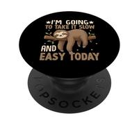 Je Vais y Aller doucement Aujourd'hui Funny Lazy Sloth PopSockets PopGrip Adhésif