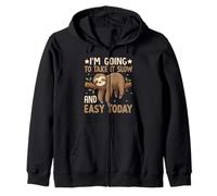 Je Vais y Aller doucement Aujourd'hui Funny Lazy Sloth Sweat à Capuche