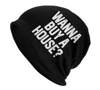 Je Veux Acheter Une Maison Bonnet Coupe-Vent Bonnet en Tricot Classique Chapeau Tricoté pour Homme Vie Quotidienne Shopping