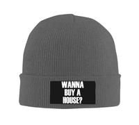 Je Veux Acheter Une Maison Noire Homme Femme Bonnet De Trawler Classique Bonnets Tricoté Souple Skull Cap pour Cyclisme Casque Moto Randonnée