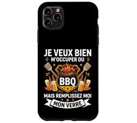 Je Veux Bien M'Occuper du BBQ Homme Humour Barbecue Coque pour iPhone 11 Pro Max