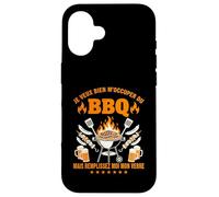Je Veux Bien M'Occuper du BBQ Homme Humour Barbecue Coque pour iPhone 16