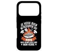 Je Veux Bien M'Occuper du BBQ Homme Humour Barbecue Coque pour iPhone 17 Pro