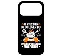Je Veux Bien M'Occuper du BBQ Homme Humour Barbecue Coque pour iPhone 17 Pro Max