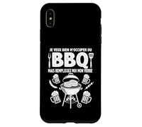 Je Veux Bien M'Occuper du BBQ Homme Humour Barbecue Coque pour iPhone XS Max