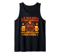 Je Veux Bien M'Occuper du BBQ Homme Humour Barbecue Débardeur