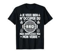 Je Veux Bien M'Occuper Du BBQ Homme Humour Barbecue T-Shirt