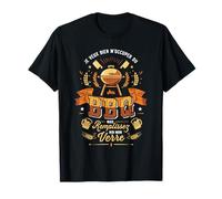 Je Veux Bien M'Occuper du BBQ Homme Humour Barbecue T-Shirt
