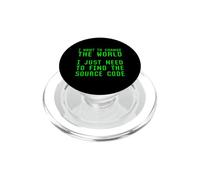 Je Veux Changer Le Monde a Besoin de trouver Le Code Source Blague PopSockets PopGrip pour MagSafe