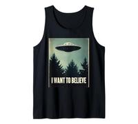 Je Veux Croire à Un rêve rétro Classique Entre Un ovni et Une Rencontre avec Un Extraterrestre Débardeur