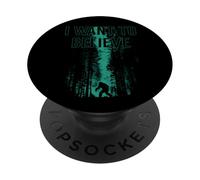 Je Veux Croire Que Bigfoot est Paranormal PopSockets PopGrip Adhésif