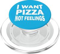 Je Veux de la Pizza Pas des Sentiments PopSockets PopGrip pour MagSafe