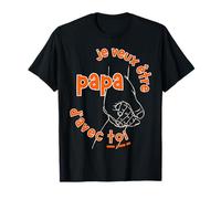 Je Veux être Futur Papa déclaration Projet bébé Famille T-Shirt