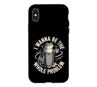 Je Veux être Le problème de Trash Frog Coque pour iPhone X/XS