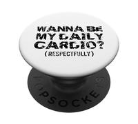 Je Veux être Mon Cardio respectueusement PopSockets PopGrip Adhésif
