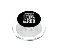 Je Veux Juste Boire de la bière et branler ma Canne à pêche drôle PopSockets PopGrip pour MagSafe