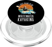 Je Veux Juste Faire du Kayak en Eau vive et Sortir avec Mon Chien PopSockets PopGrip pour MagSafe
