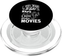 Je Veux Juste Faire la Sieste et Regarder des Films Occidentaux PopSockets PopGrip pour MagSafe