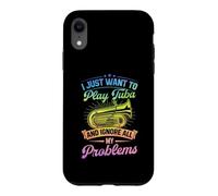 Je Veux Juste Jouer au Tuba et ignorer Tous Mes problèmes Coque pour iPhone XR