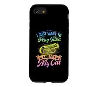 Je Veux Juste Jouer du Tuba et caresser Mon Chat Coque pour iPhone SE (2020) / 7/8