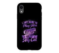 Je Veux Juste Jouer du Tuba et caresser Mon Chat Coque pour iPhone XR