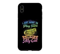 Je Veux Juste Jouer du Tuba et caresser Mon Chat Coque pour iPhone XS Max