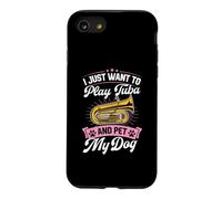 Je Veux Juste Jouer du Tuba et caresser Mon Chien Coque pour iPhone SE (2020) / 7/8