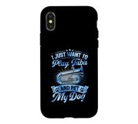 Je Veux Juste Jouer du Tuba et caresser Mon Chien Coque pour iPhone X/XS