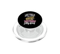 Je Veux Juste Jouer du Tuba et caresser Mon Chien PopSockets PopGrip pour MagSafe