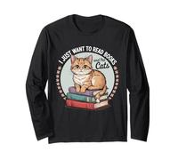 Je veux juste lire des livres et caresser des chats Manche Longue