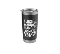 Je veux juste m'amuser avec mes abeilles Gobelet isotherme en acier inoxydable double paroi